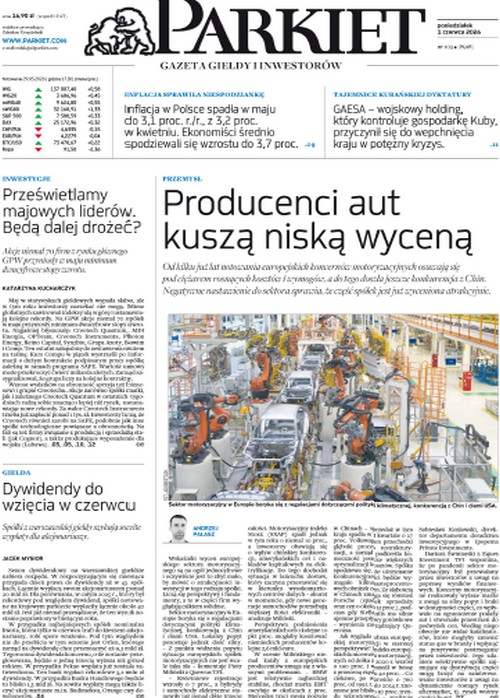 Parkiet 01.06.2026