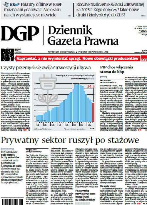 Dziennik Gazeta Prawna 14.05.2026