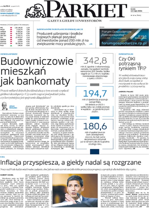 Parkiet 13.05.2026