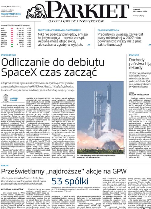 Parkiet 11.06.2026