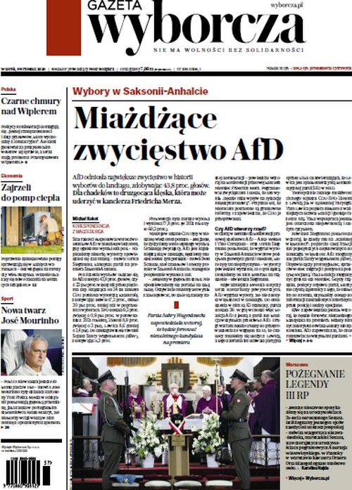 Gazeta Wyborcza 08.09.2026