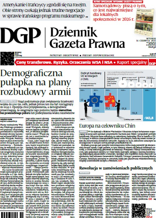 Dziennik Gazeta Prawna 16.06.2026