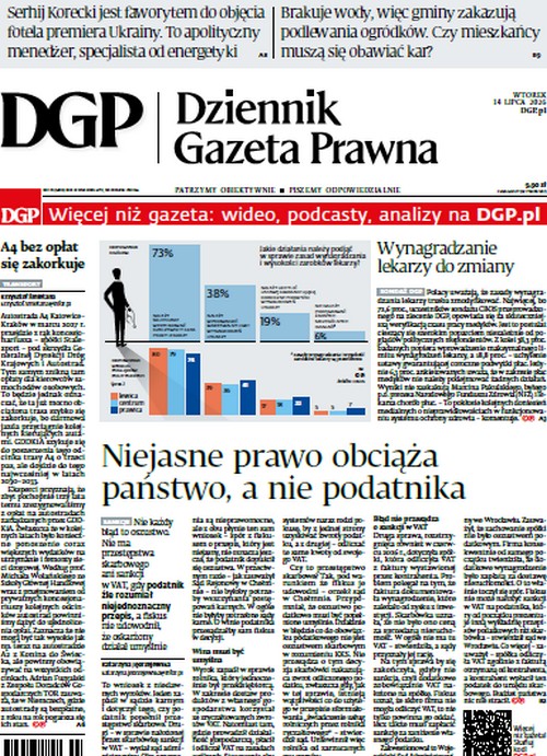Dziennik Gazeta Prawna 14.07.2026