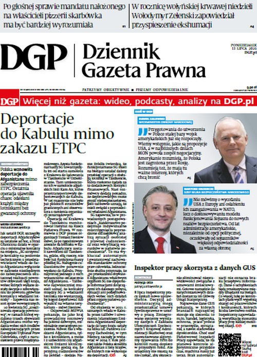 Dziennik Gazeta Prawna 13.07.2026