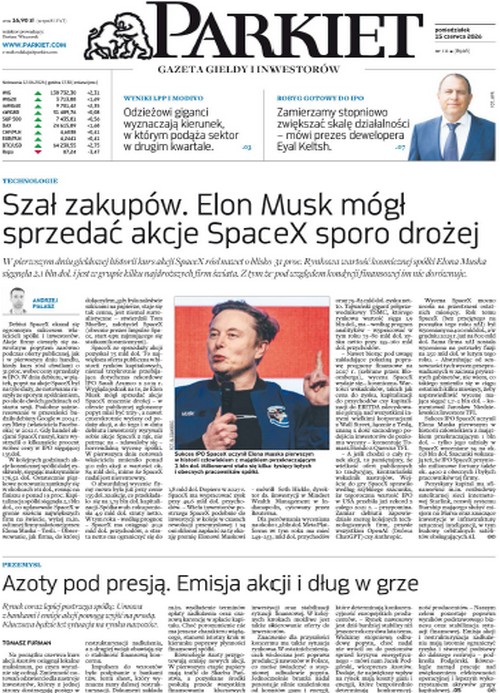 Parkiet 15.06.2026